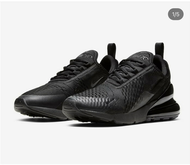 Nike Air Max 270 Triple Black Size: 43
