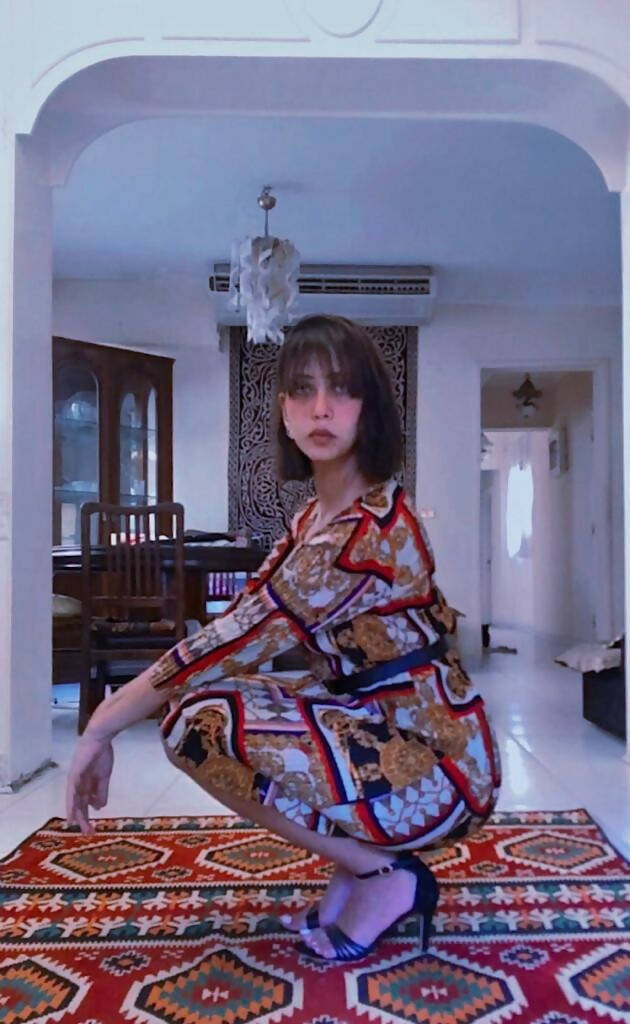 Patterned Dress Size M-L
