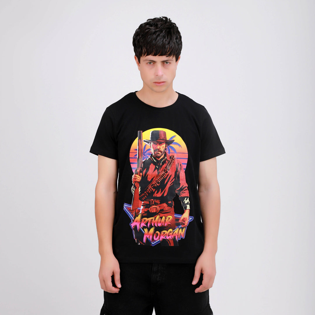 Black Regular Arthur Morgan T-Shirt