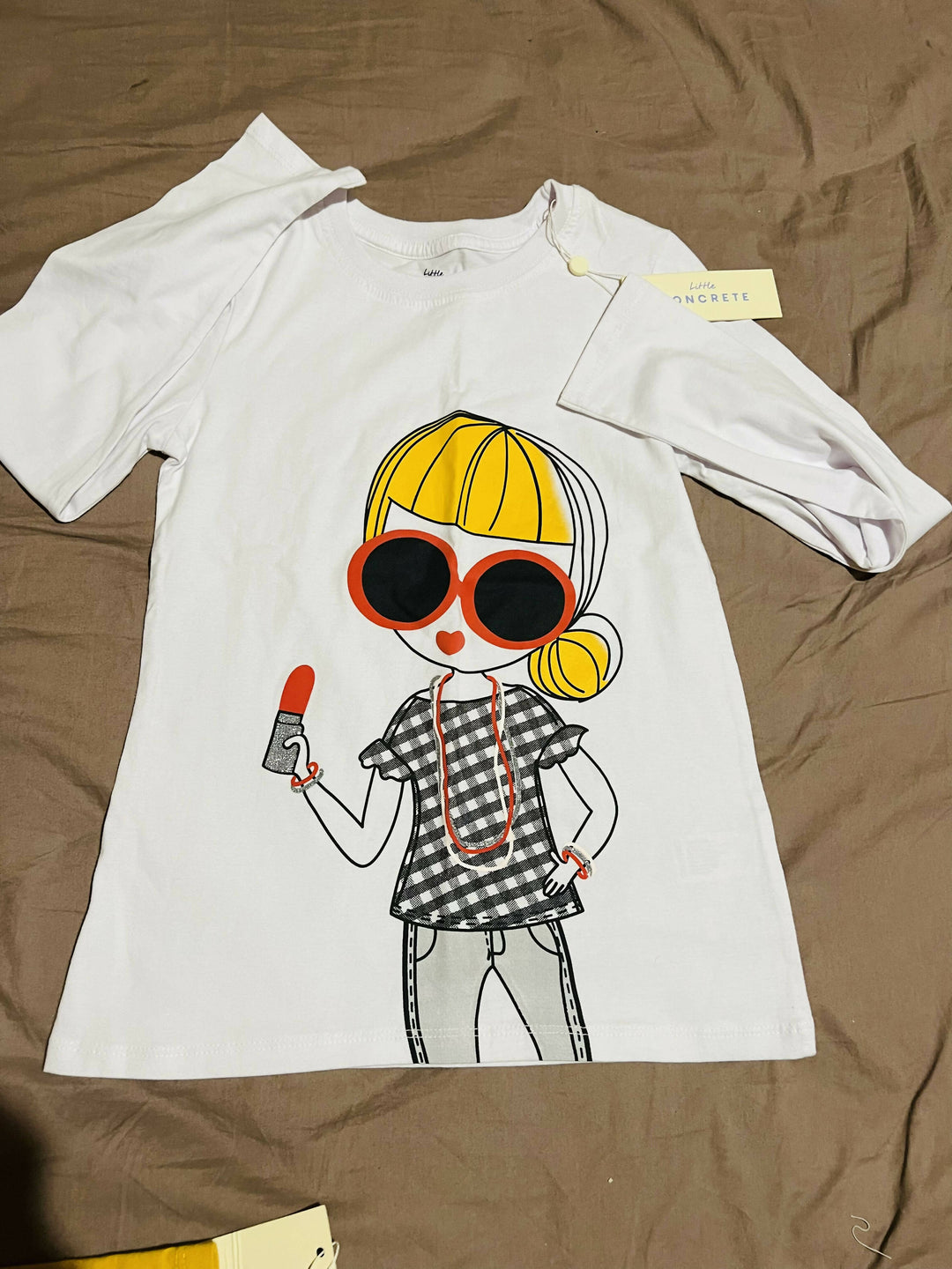 Little Concrete Long Sleeve Top Size 10yrs