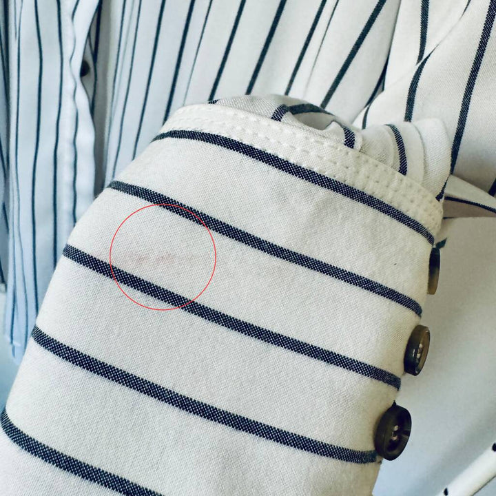 Massimo Dutti Striped High-Low Long Shirt - EUR 38
