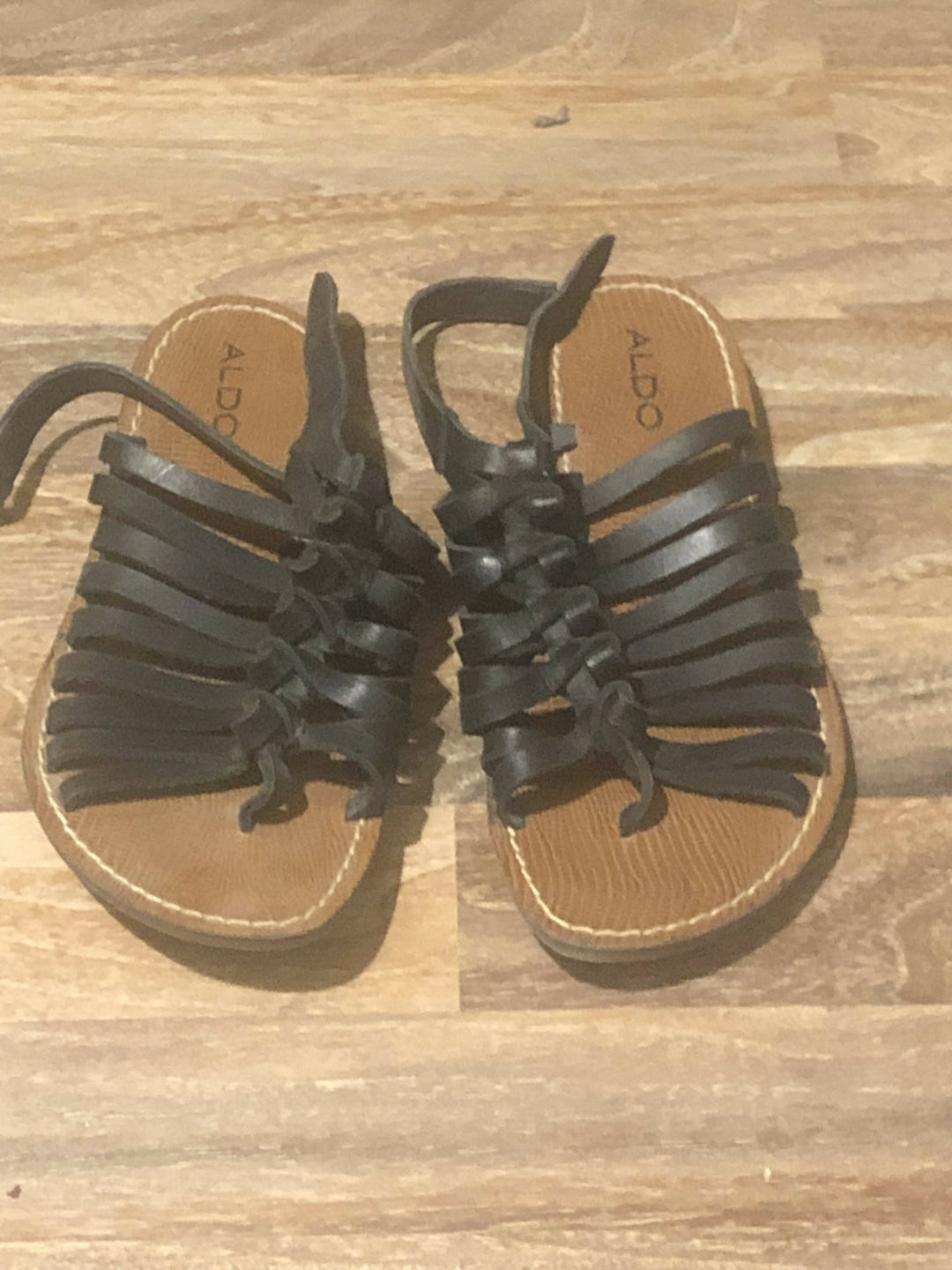 ALDO Black Greek-Style Sandals Size 38