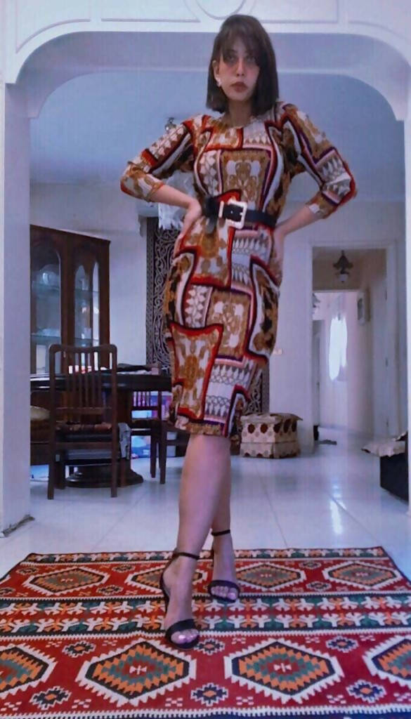 Patterned Dress Size M-L