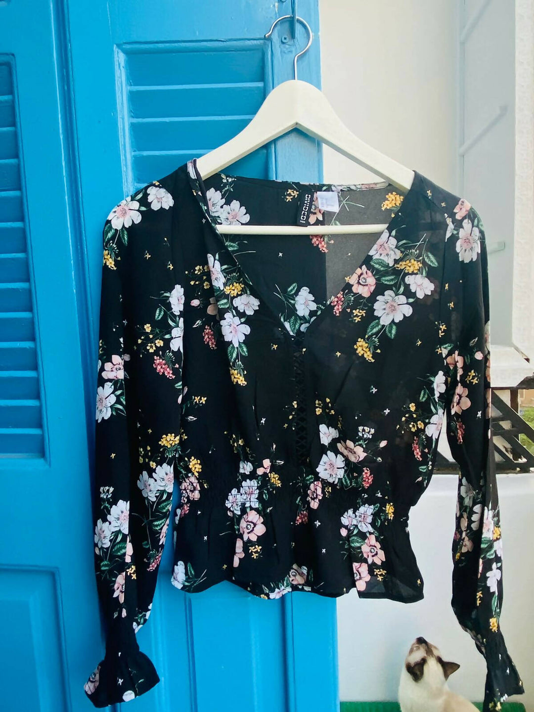 H&M Floral Blouse Size 34