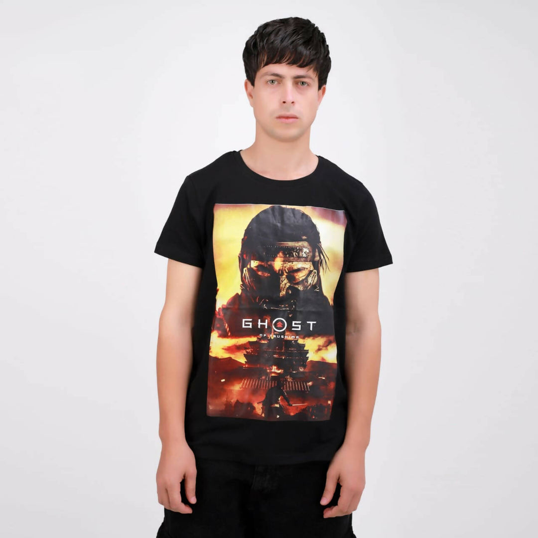 Black Regular Ghost of Tshushima T-Shirt
