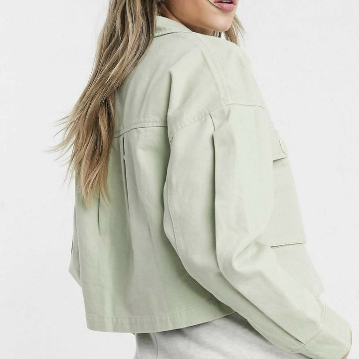 Bershka pastel green jacket