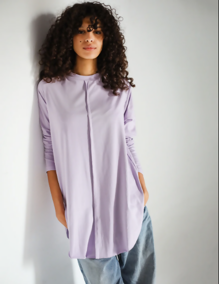 Mash Basics Lilac Long Sleeve Size: L/XL