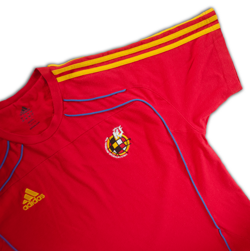 Adidas Vintage Spain National Football Team Embroidered Tee - Size L