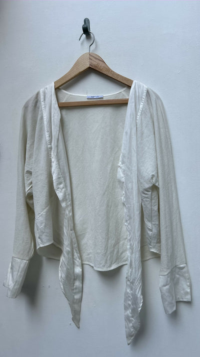 Zara White Blouse Size L