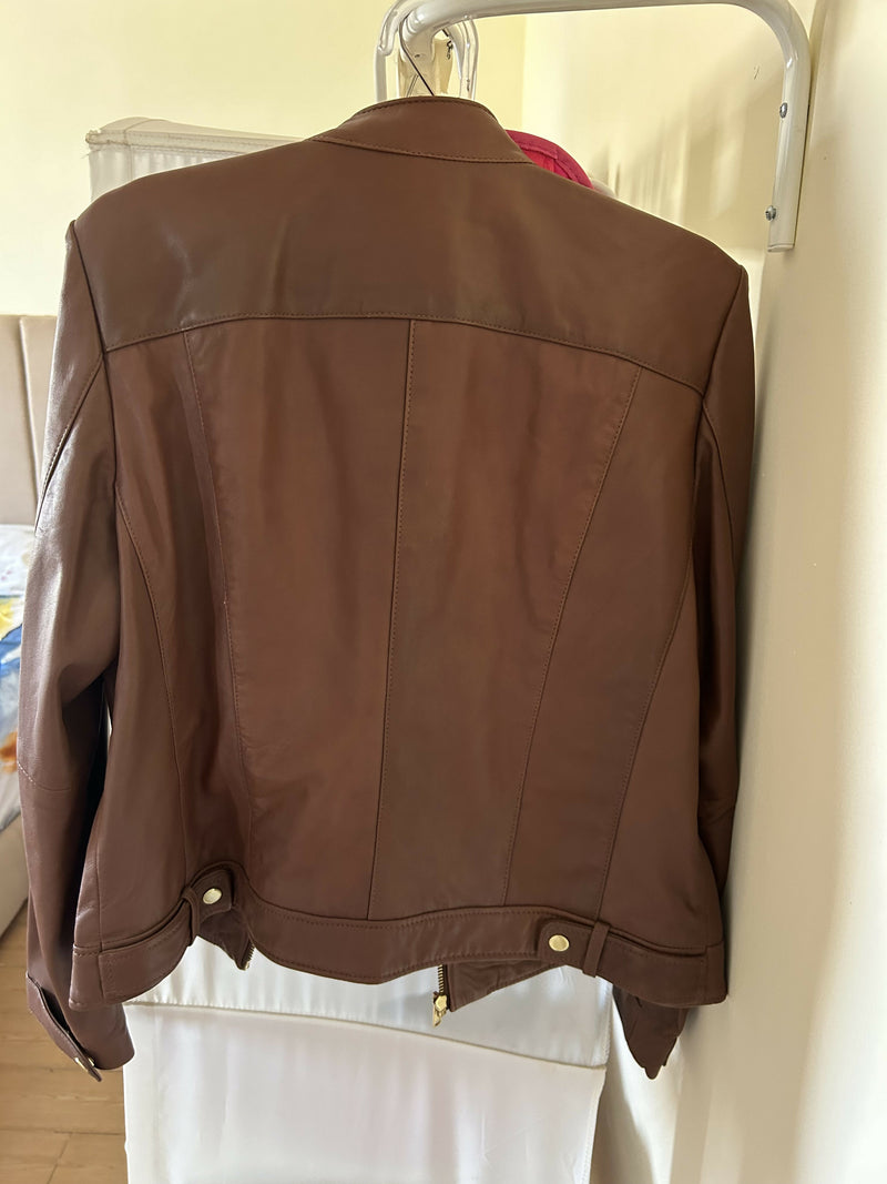 NEW Cole Haan Leather Jacket Size: XL