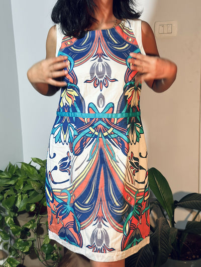 Colourful Summer Dress Size 8-12UK