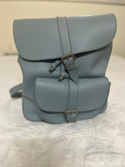 Baby blue back bag