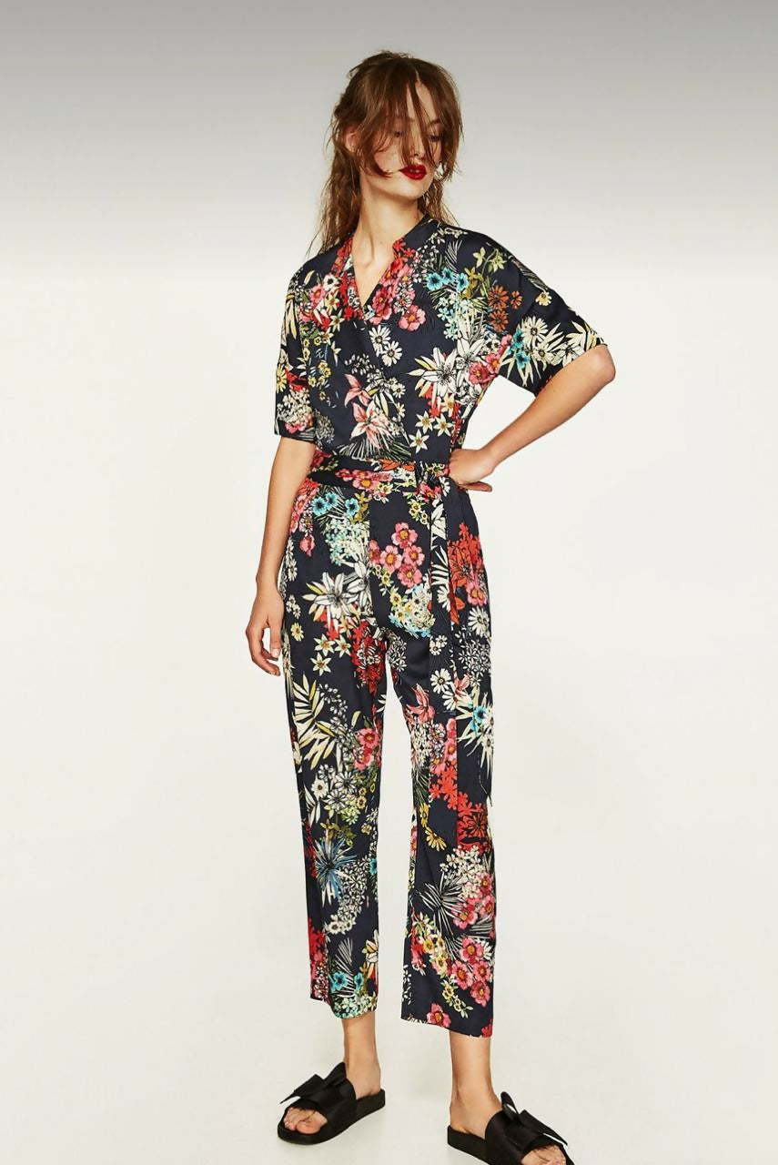 Zara Floral Jumpsuit