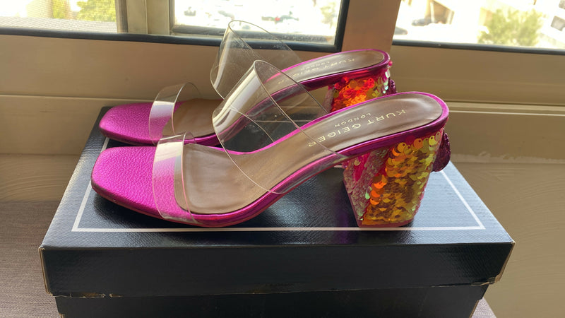 Kurt Geiger Summer Heels (used twice) Size 39