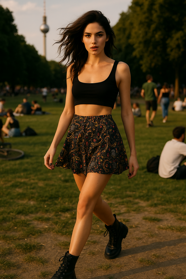 Urban Outfitters - Staring at Stars Mini Patterned Skirt