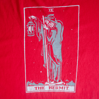 Tarot Card 'The Hermit' Vintage Tee - Size L/XL