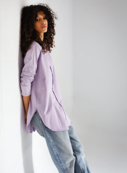 Mash Basics Lilac Long Sleeve Size: L/XL