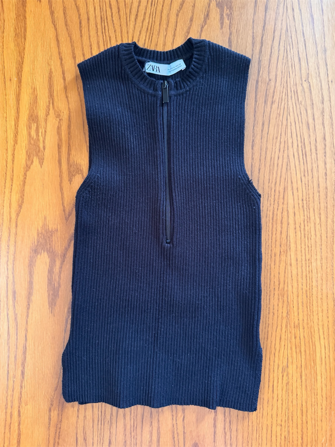 Zara Ribbed Knit Top:M