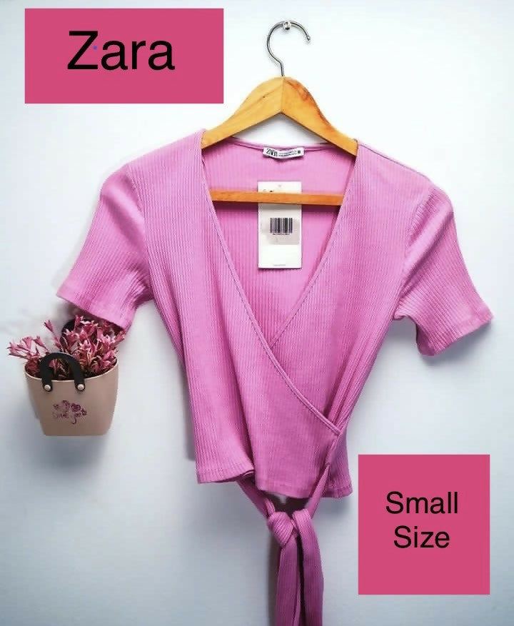 Zara Pink Blouse Size S