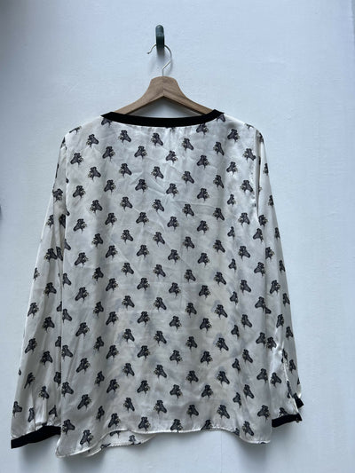 Zara Zebra Blouse Size XL