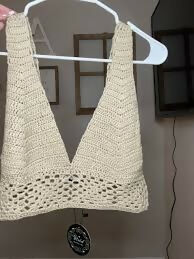 Crochet Top Size: S/M NEW WITH TAG