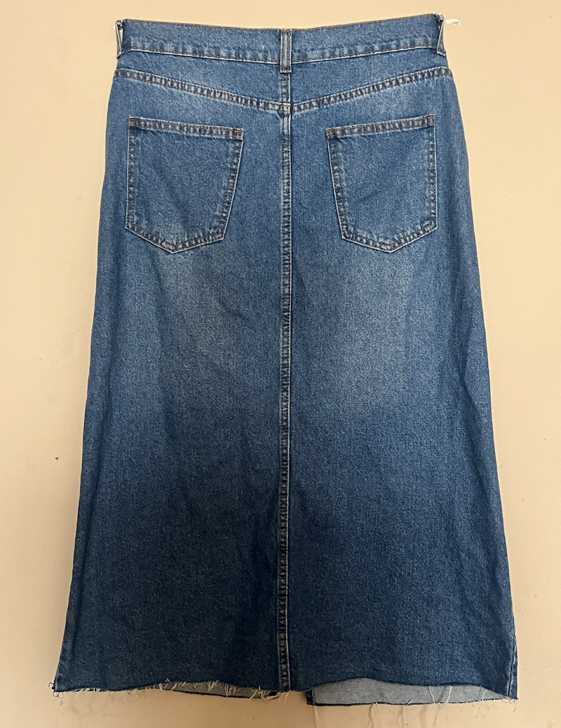 Blue Denim Maxi Skirt Size M-L