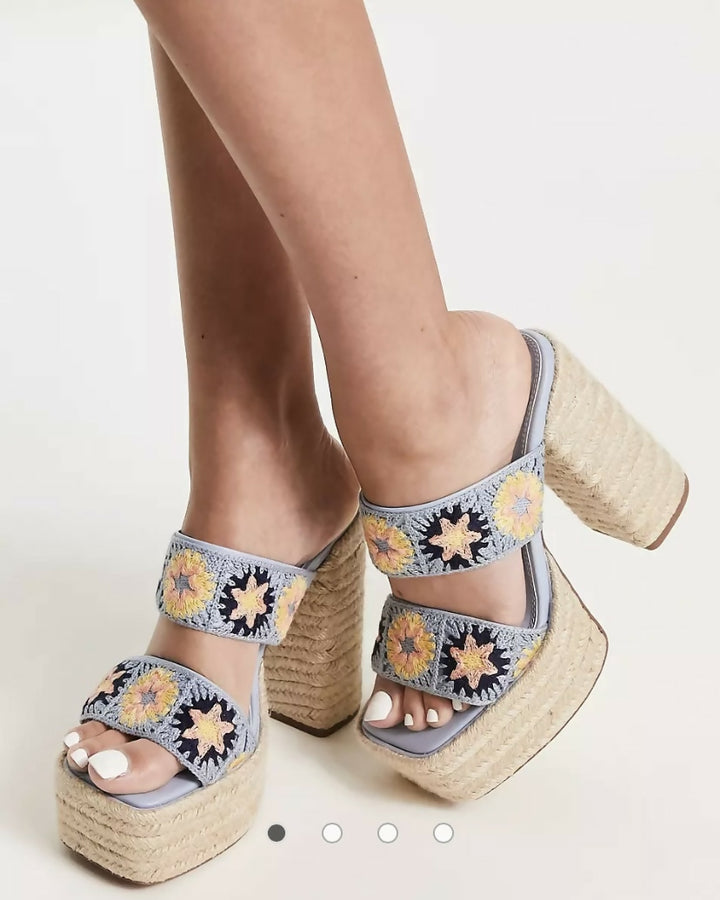 ASOS Design Crochet Heels Size: 40