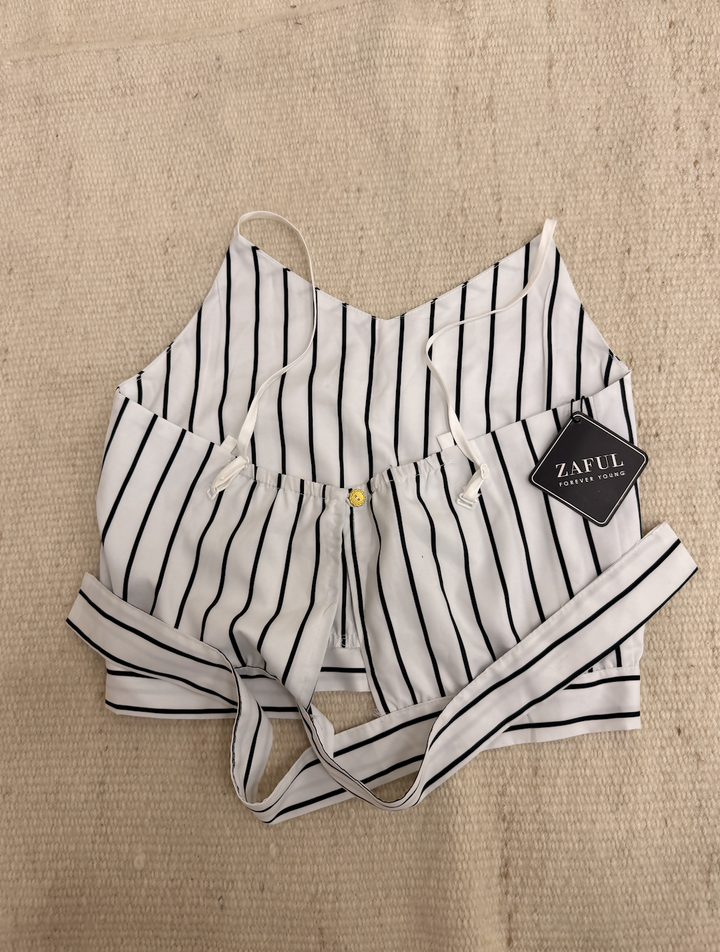 ZAFUL Striped White Top EU 36