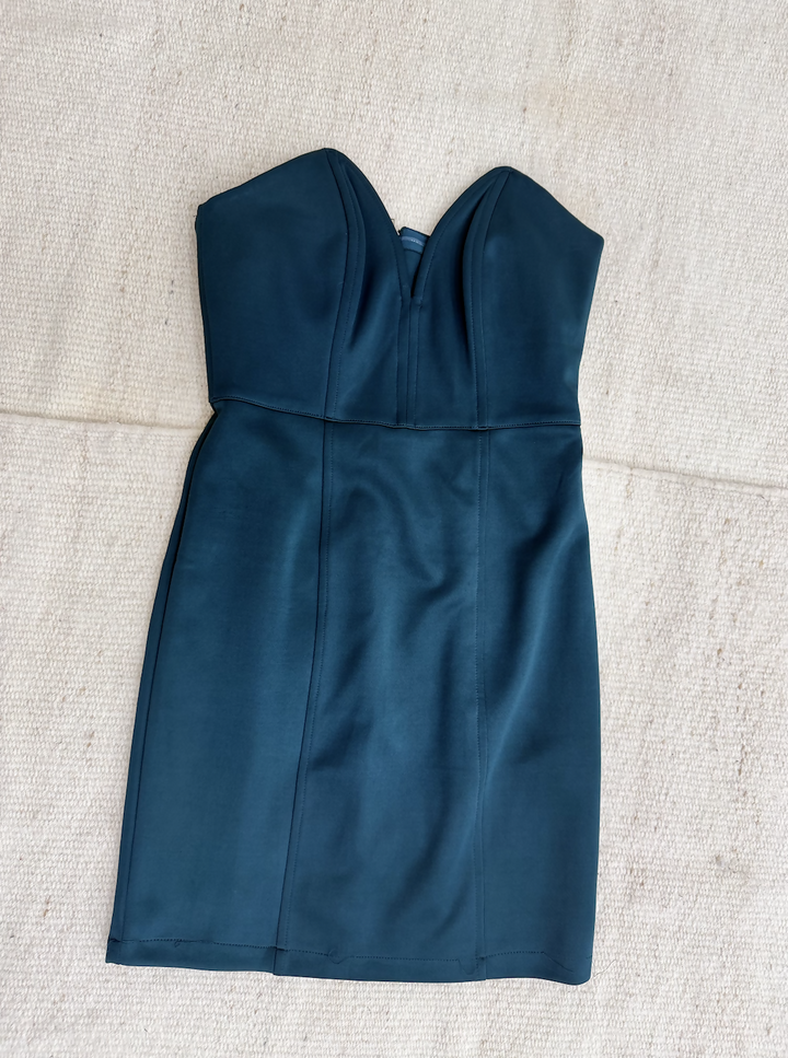 Forever 21 Green Strapless Dress