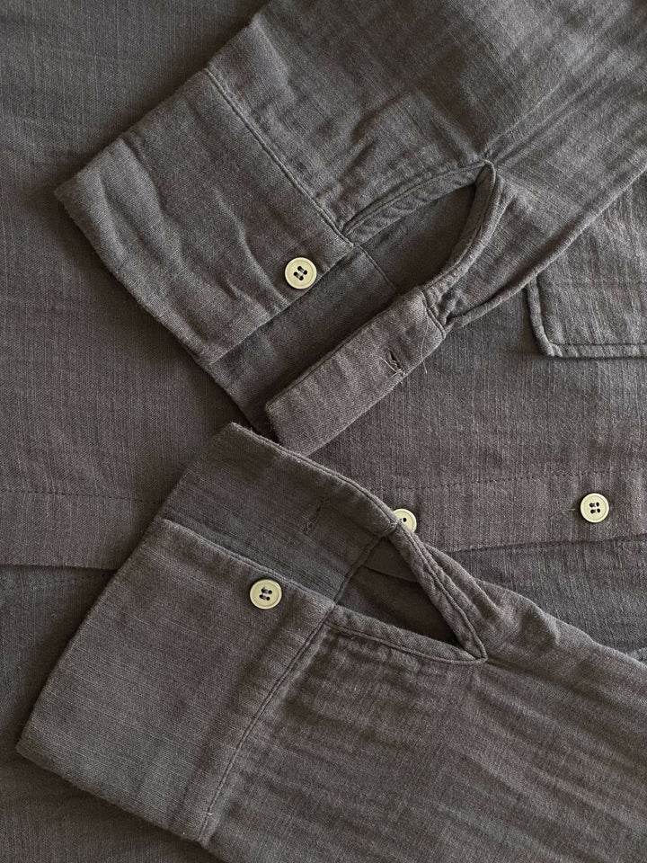 Zara Black/Grey Cotton Shirt