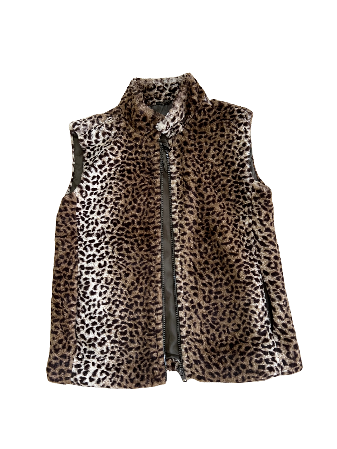 Leopard print vest