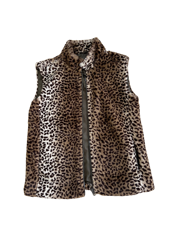 Leopard print vest