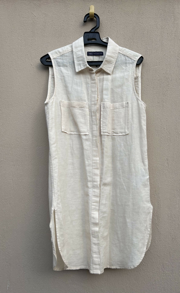 M&S Beige Sleeveless 1