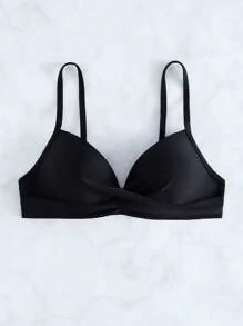 BRAND NEW SHEIN black bikini top Size M