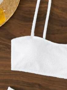 White SHEIN Bikini Size: M NEW WITH TAG
