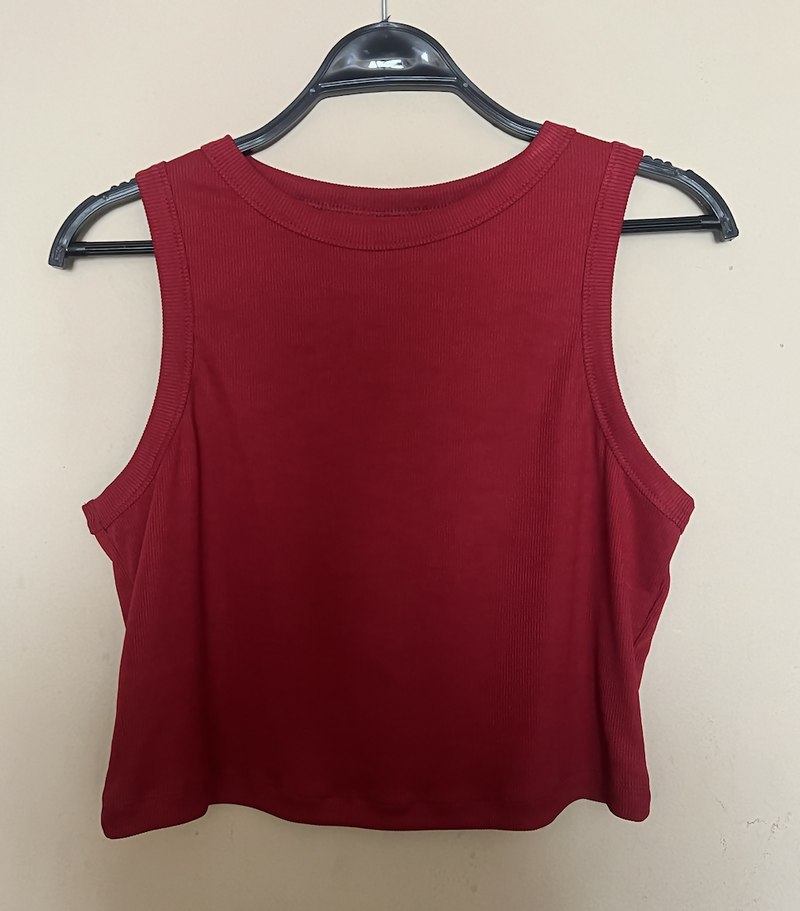 Ruby Red Crop Top Size L-XL