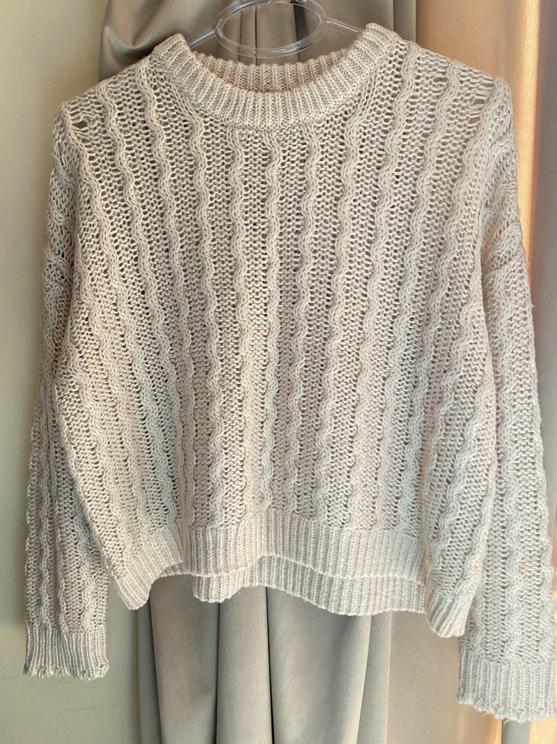 H&M Beige Jumper Size: M