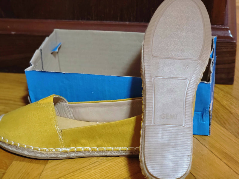 Mustard Espadrilles Size 39 NEW