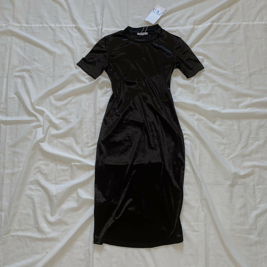 Zara Bodycon Velvet Dress