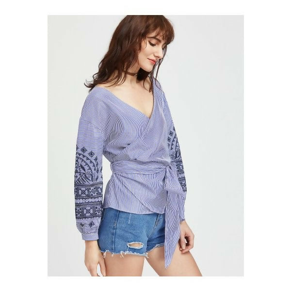 Zara Embroidery Blouse Size S/M