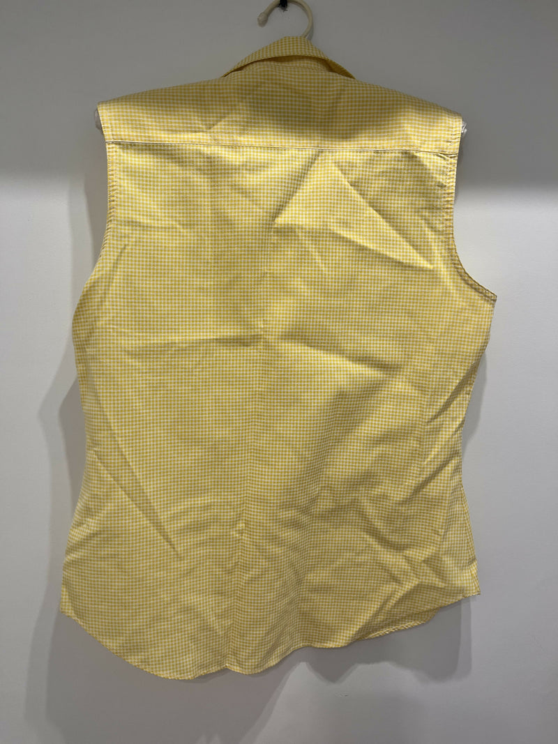 Ralph Lauren Sleeveless Yellow Shirt Size: L