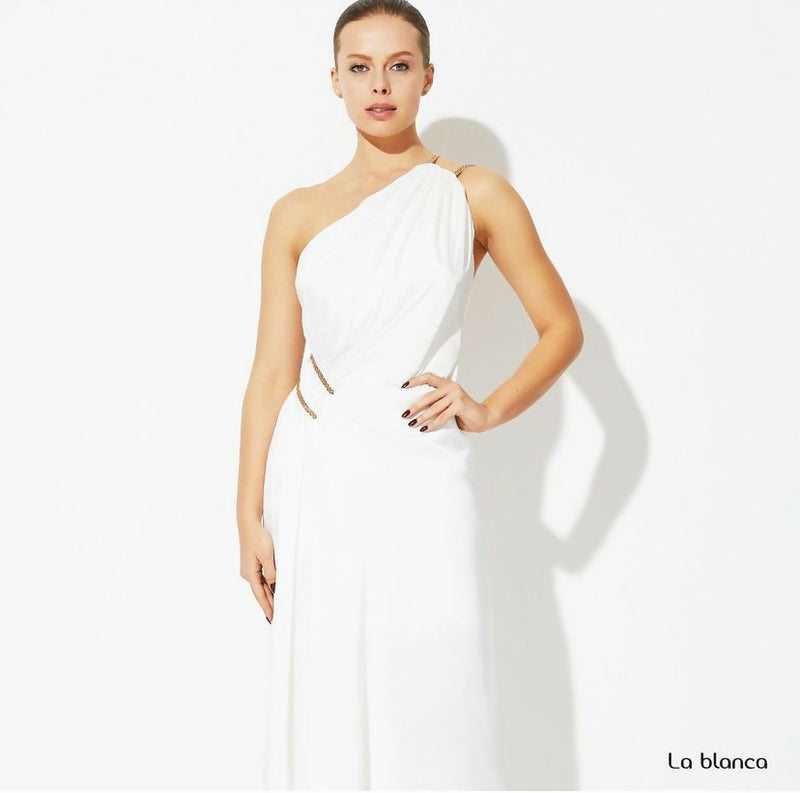 La Blanca White Dress (Used Once) Size M