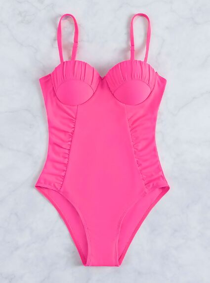 SHEIN Pink Swimsuit Size: XL NEW