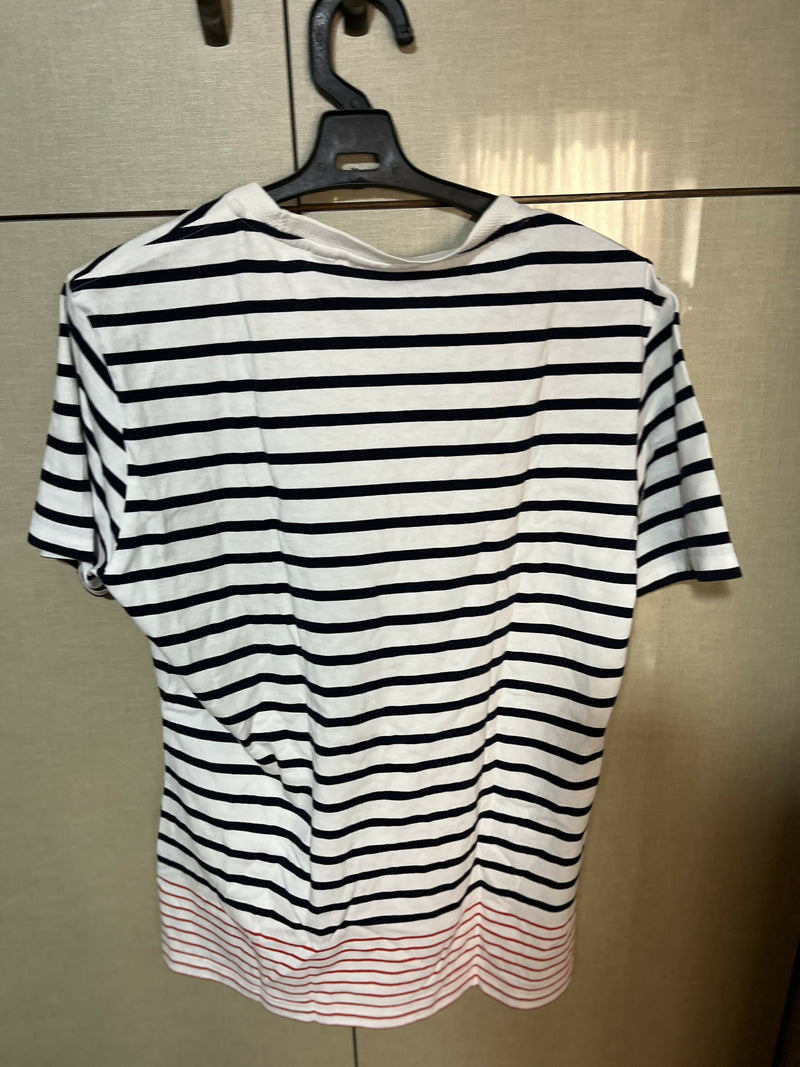 Lacoste Striped Slim Fit T-shirt Size: M