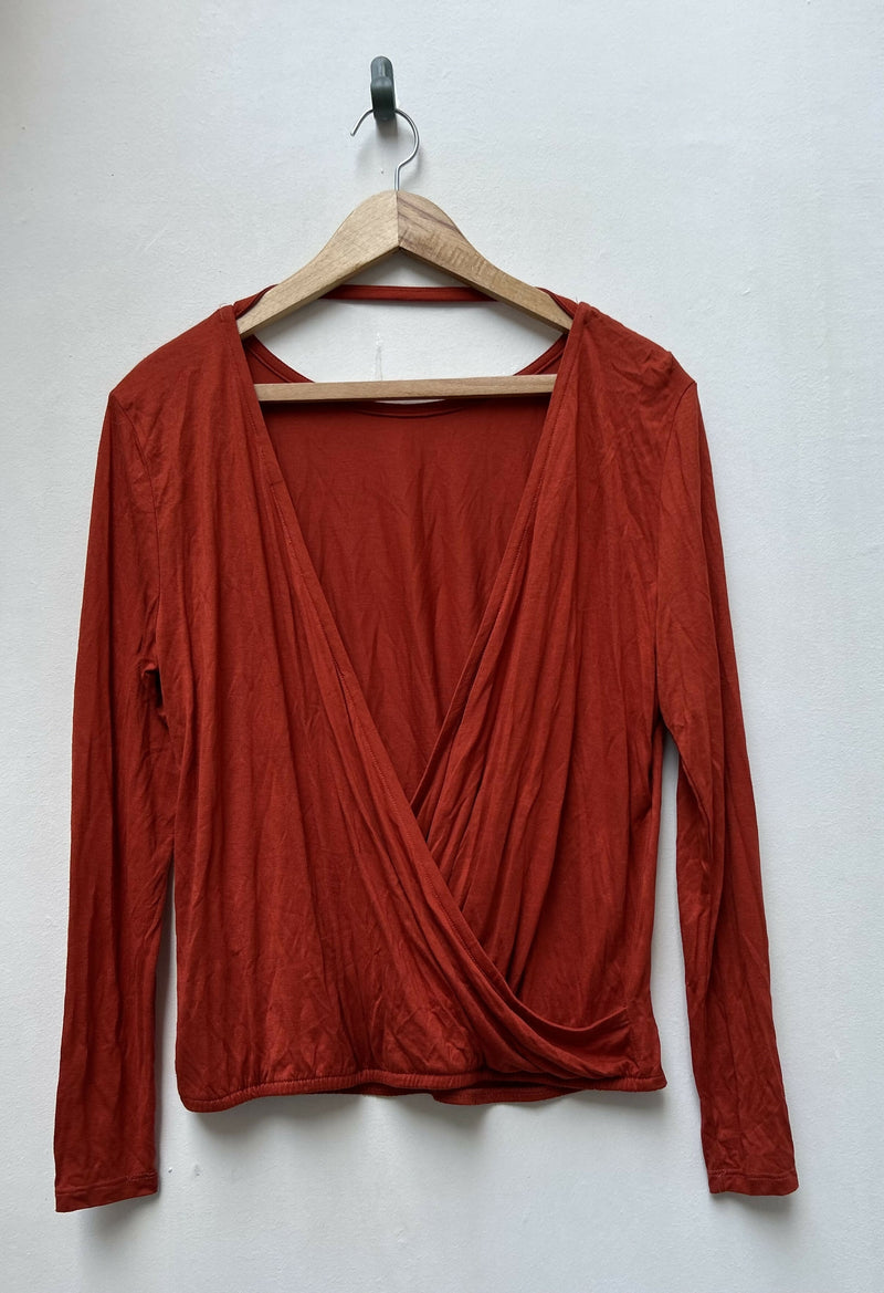 H&M Full sleeved Red Top Size L