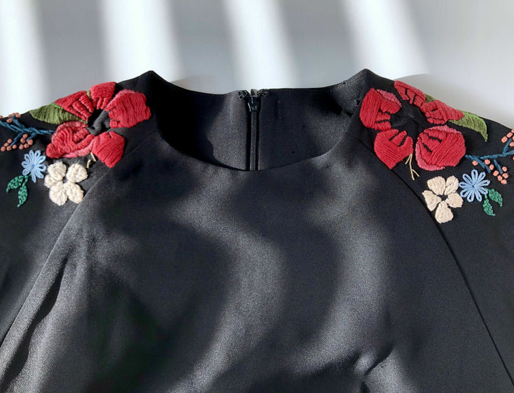 Taa' Studio Floral Embroidered Dress