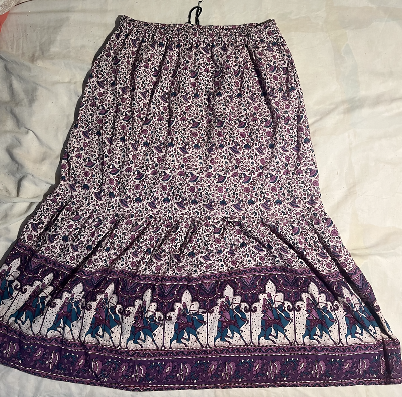 Indian Maxi Skirt Size L