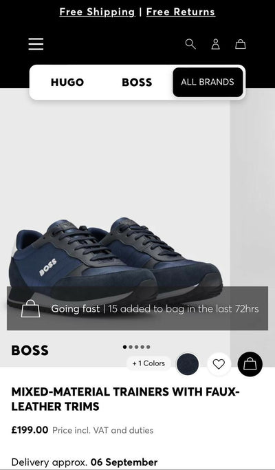 Hugo Boss Trainers Size: 46 NEW WITH BOX