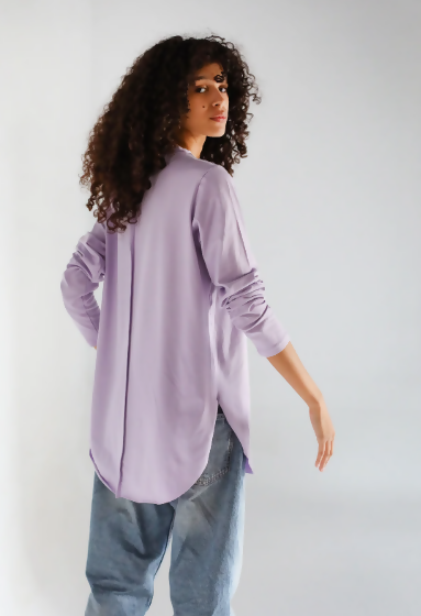 Mash Basics Lilac Long Sleeve Size: L/XL