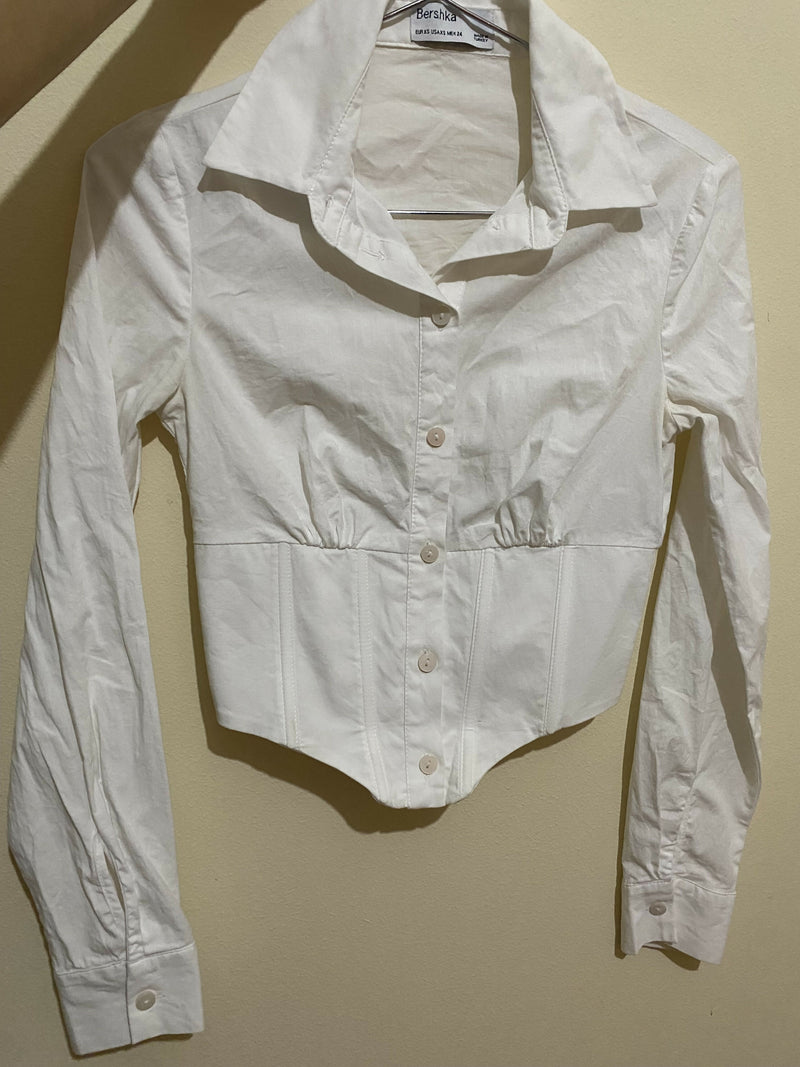 BERSHKA Corset Shirt Size: XS/S